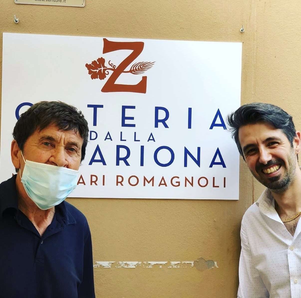 Gianni Morandi all’Osteria dalla Zabariona